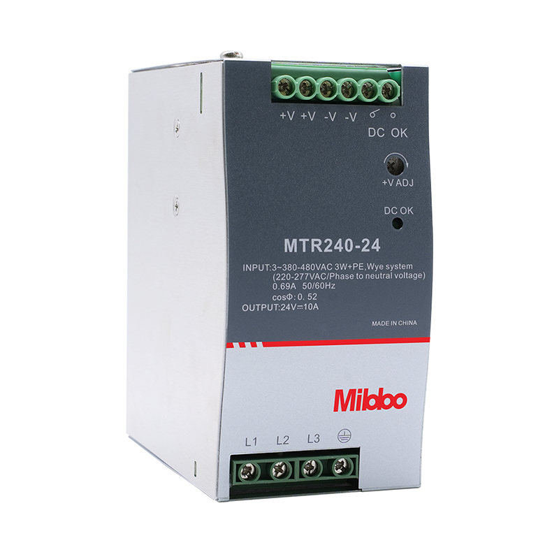 MTR Series 3-Phase 380VAC Input DIN-rail Power Supply